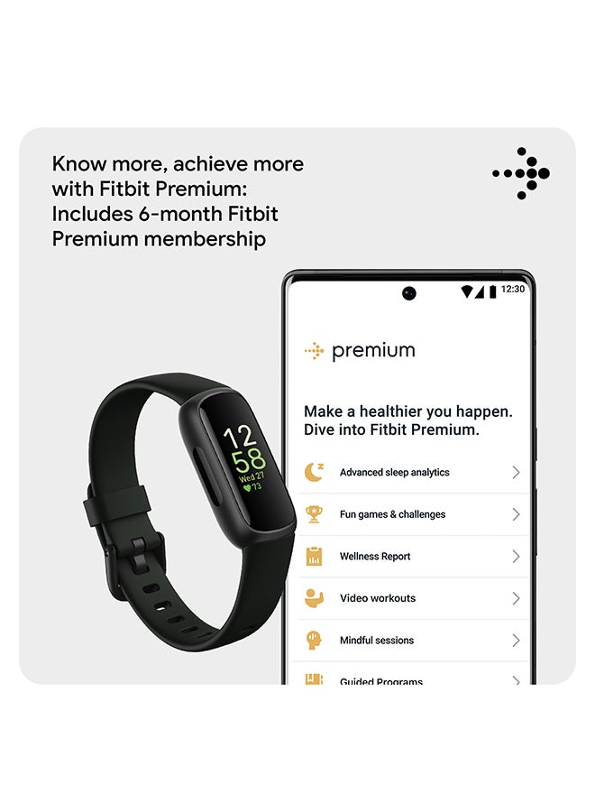 Inspire 3 Activity Tracker with 6-months Premium Membership Included, up to 10 days battery life and Daily Readiness Score Midnight Zen