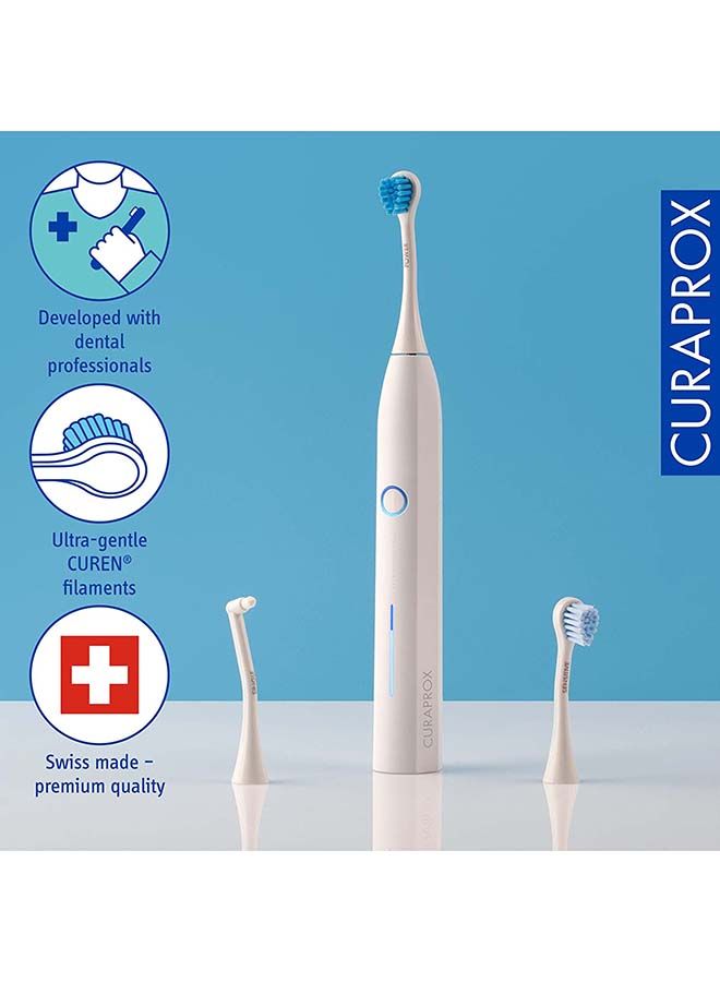 Curaprox Hydrosonic Pro Sonic Toothbrush - Curaprox Electric Toothbrush for Adults with 7 Cleaning Levels