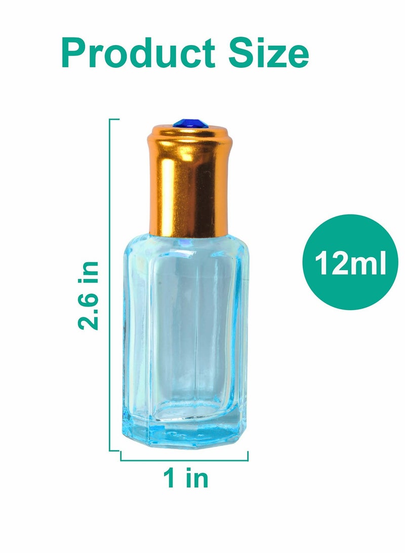 Essential Oil Empty Roller Bottles, 12ml 12pcs Glass Roll