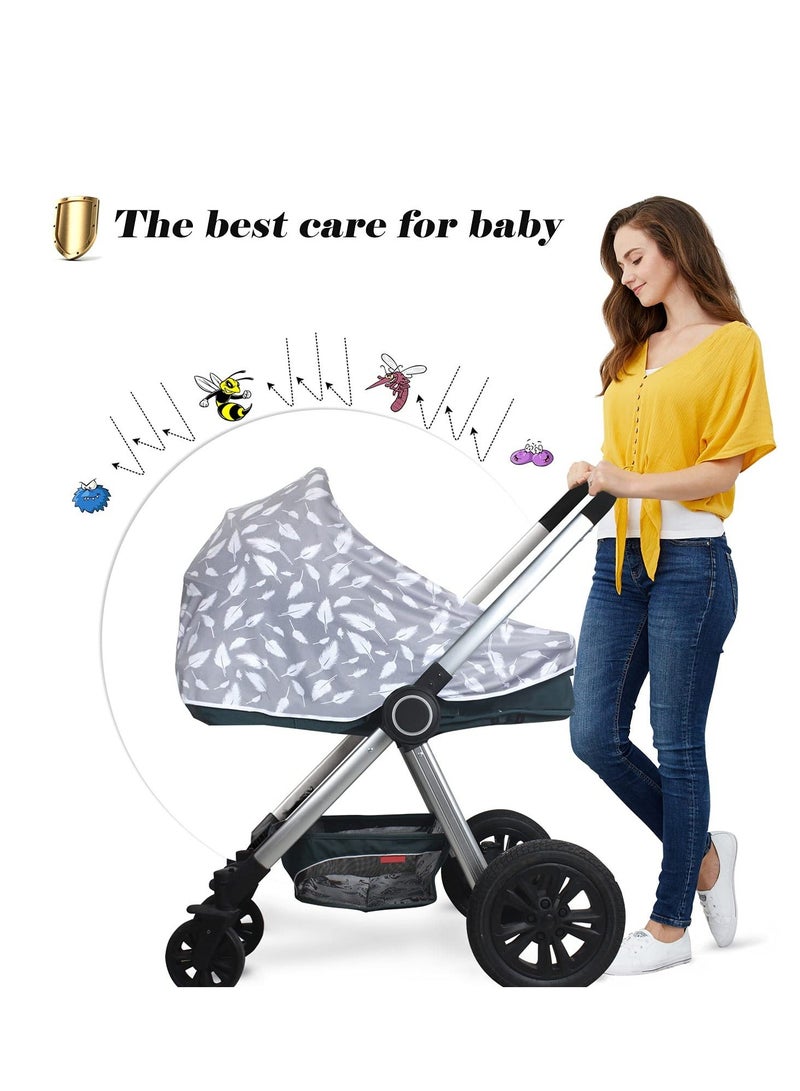 Baby Nursing Cover & Poncho, Multi Use for Car Seat Canopy, Shopping Cart Cover, Stroller 360° Full Privacy Breastfeeding Coverage, Shower Gifts Boy Girl