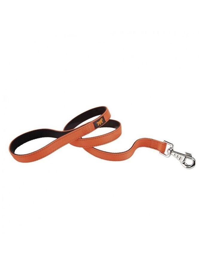 Dual Color Nylon Dog Leash Orange/Black