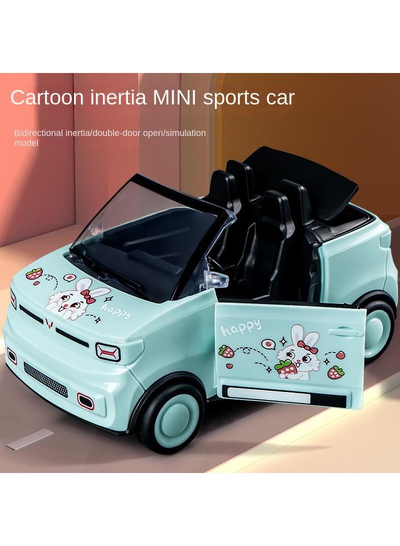 Children's Cartoon Mini Convertible Model Inertial Sports Car Toy
