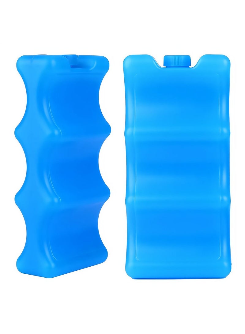 2Pcs Breastmilk Storage Bag Ice Pack For Lunch Box Contoured Shape Fits Around Breast Milk Bottles and Keeps Your Fresh