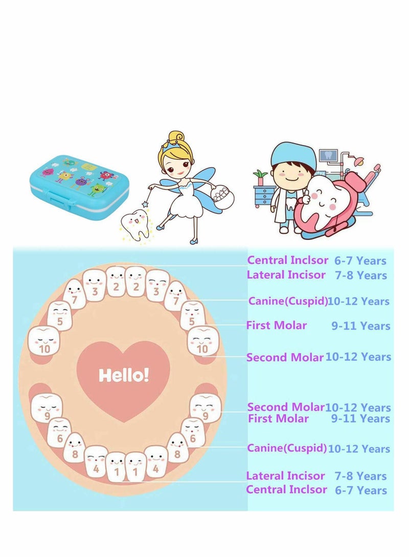 Baby Teeth Save Box, Box Organizer for Kids, Tooth Children in Souvenir Gift (Boy)