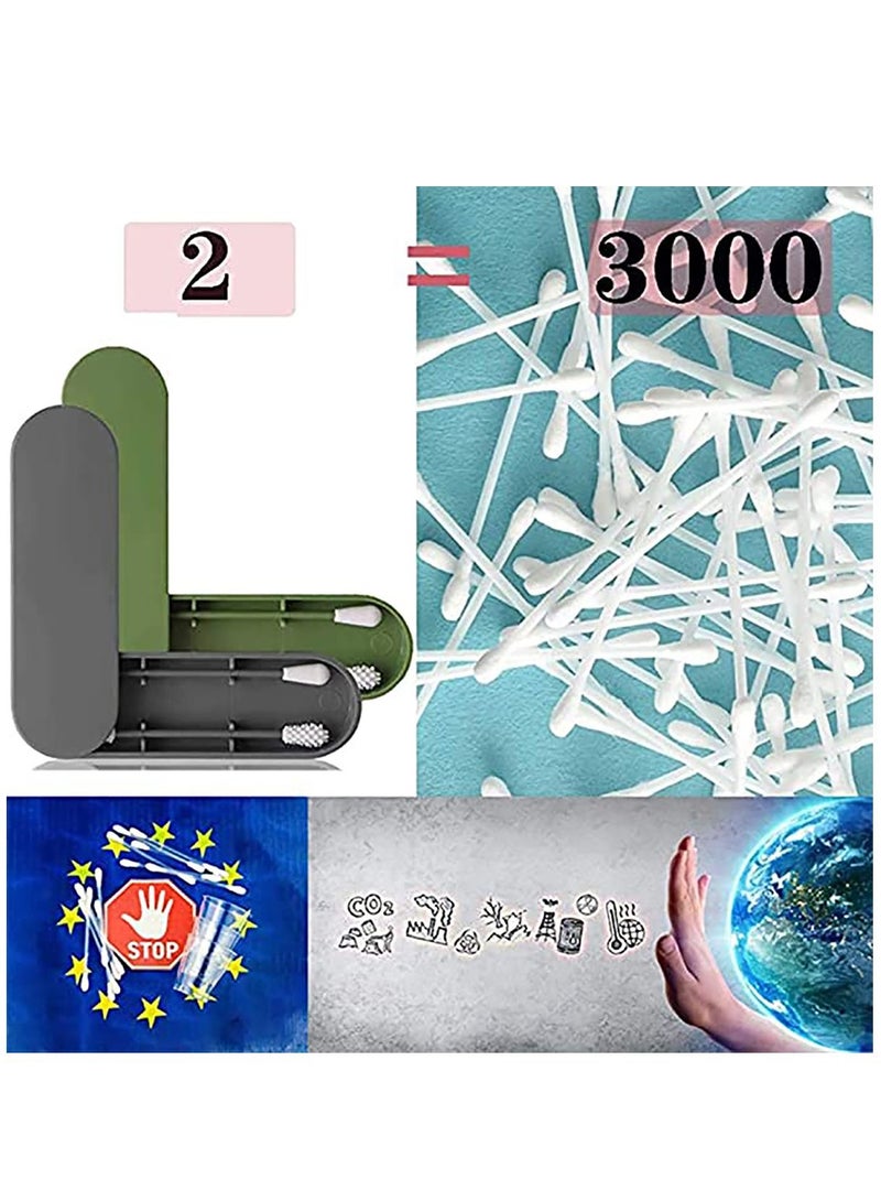4 sticks Washable Safety Silicone Cotton Buds for Ear Cleaning Cosmetic Beauty Care