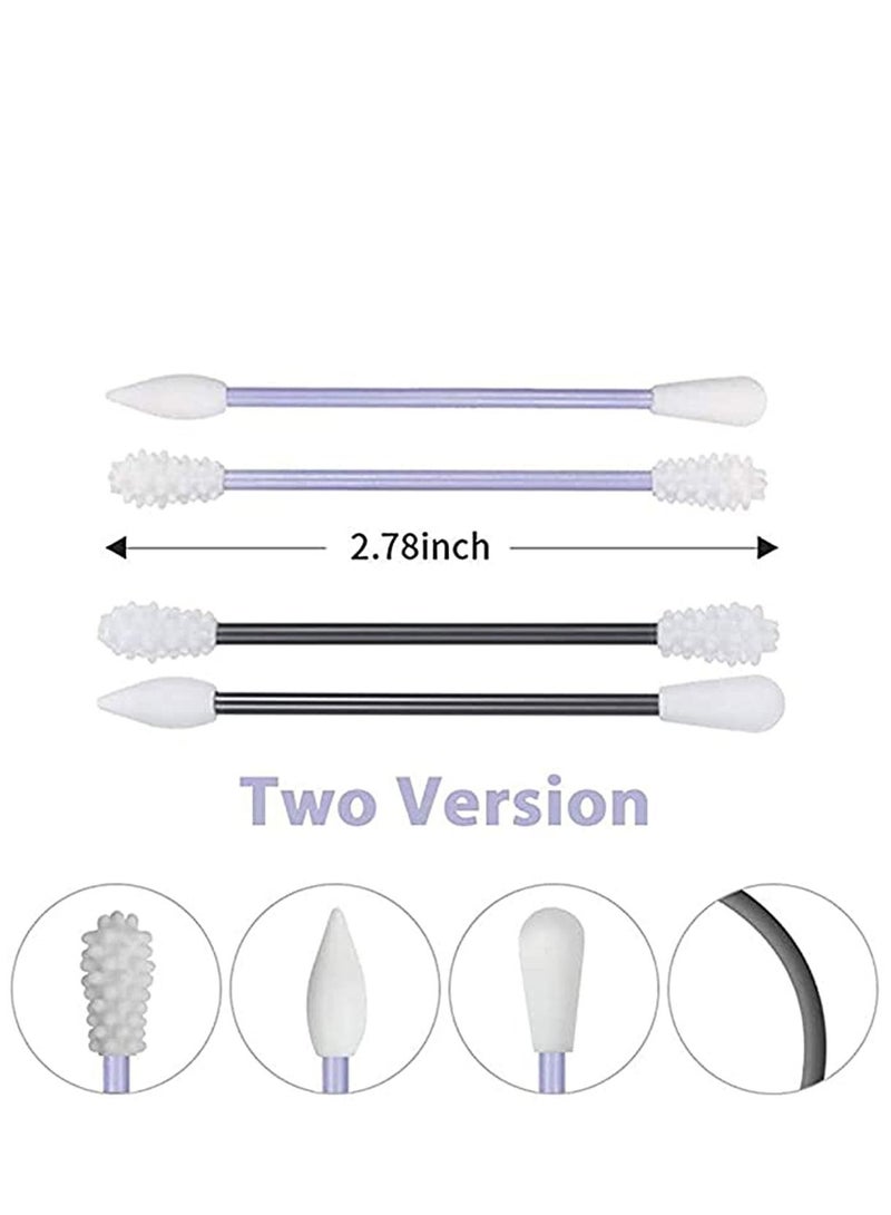 4 sticks Washable Safety Silicone Cotton Buds for Ear Cleaning Cosmetic Beauty Care