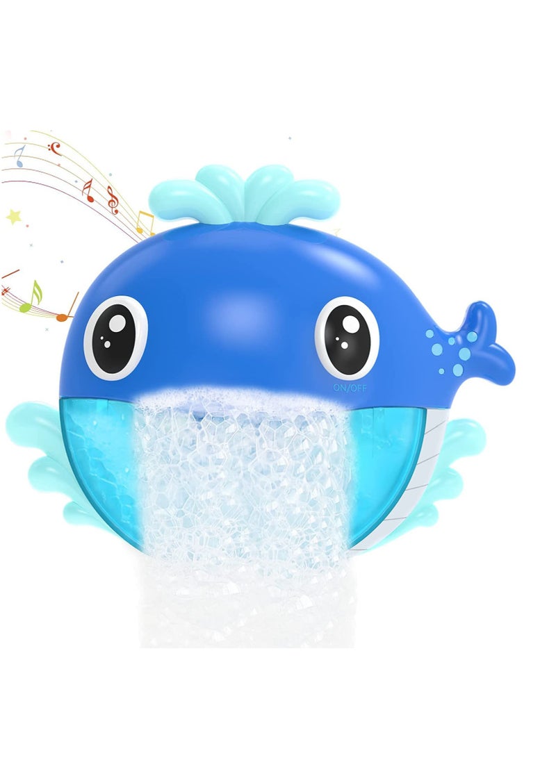 Bath Toys Bath Bubble Maker Bathtub Bubble Machine Whale Bath Time Toys for Toddlers 1000+ Bubbles Per Minute 12 Children’s Songs Baby Shower Toy Gift for Kid Girl Boy