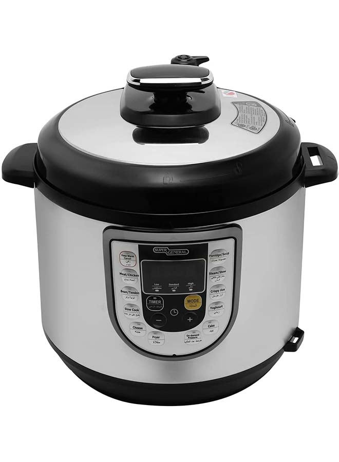 Electric Pressure Cooker 6.0 L 1000.0 W SGEC60DM Silver/Black