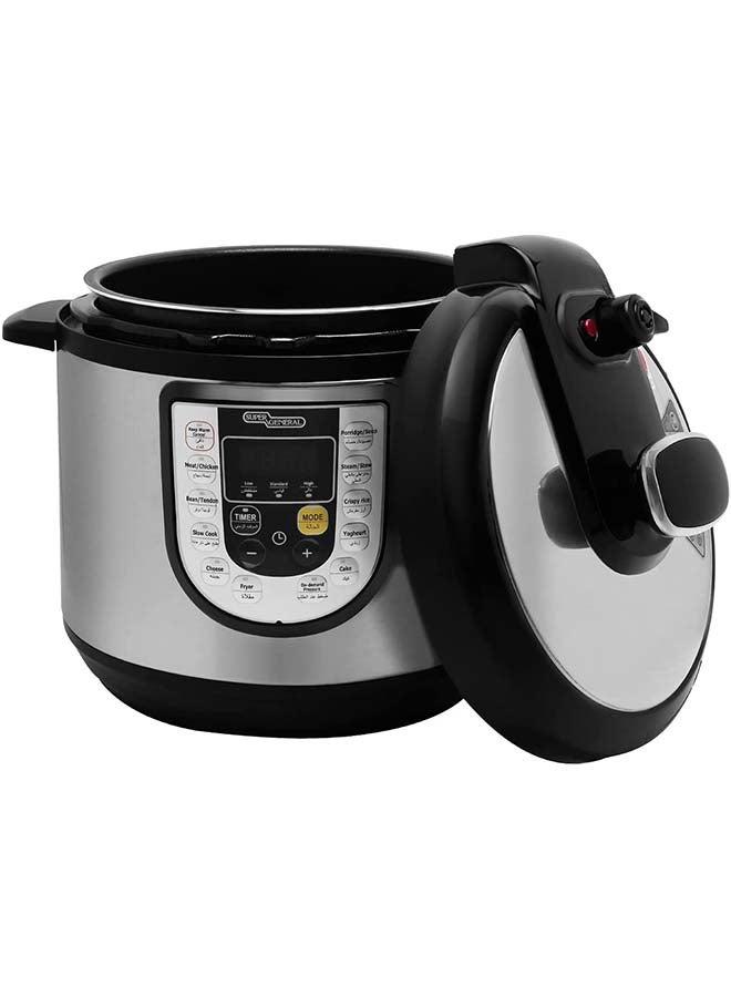 Electric Pressure Cooker 6.0 L 1000.0 W SGEC60DM Silver/Black