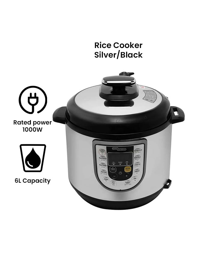 Electric Pressure Cooker 6.0 L 1000.0 W SGEC60DM Silver/Black