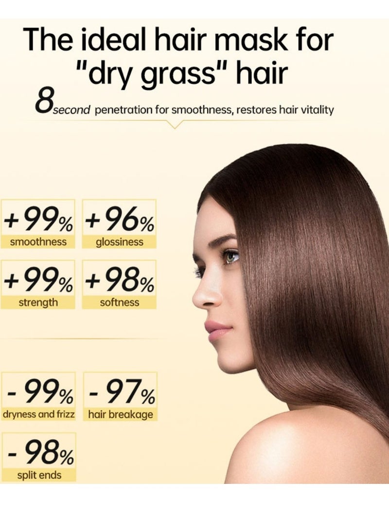 70g 8S Revitalizes Hot Dyeing Damaged Hair Mask Keratin Damaged Hair Repair Mask Hair Treatment Masks Intensive Repair Hair Treatment Mask with Keratin Protein for Hair Repair and Nourishment