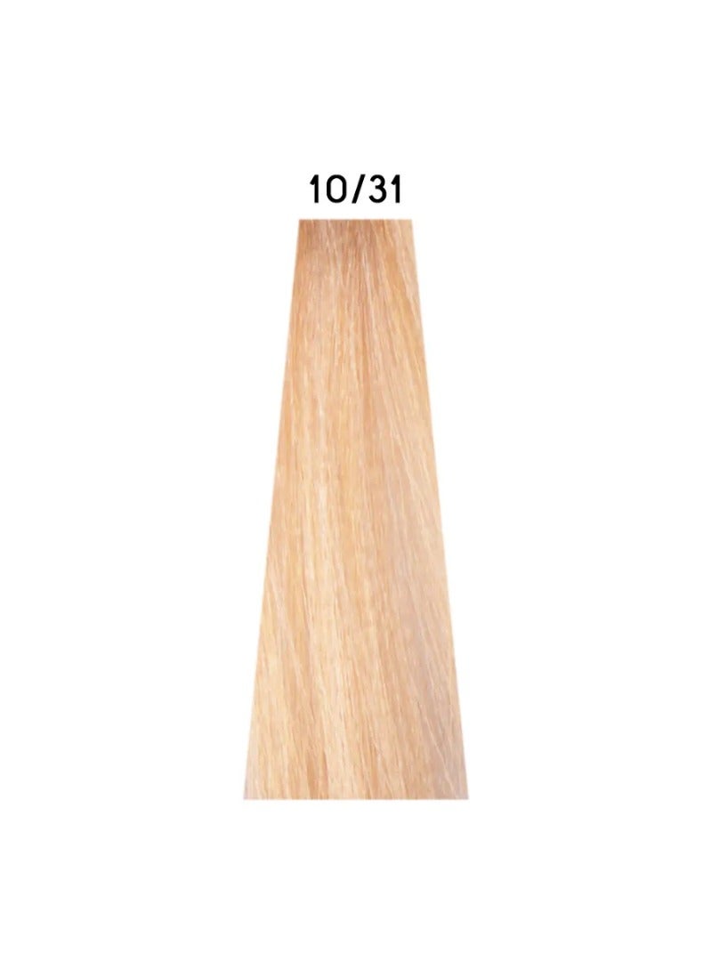 Technofruit Hair Color 10/31 Blonde Platinum Golden Ash 100Ml