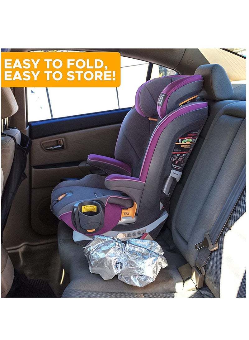 Baby Car Seat Sun Shade Cover, Infant Seats Heat Protector Keeps Your Toddler at a Cool Temperature, Covers, and Blocks Out & Sun, Reflective Covers For Seats.