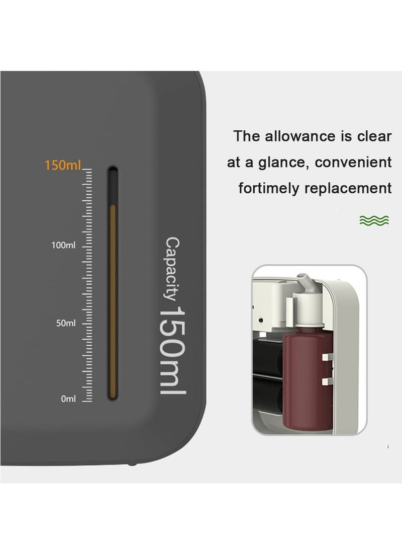 Square Essential Oil Diffuser, 150ml Capacity Intelligent Aromatherapy Diffuser, Bluetooth APP Controlled Aromatherapy Diffuser, 10 Segment Timer, Hangable and Desktop,White