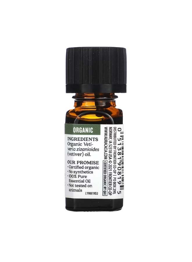 Pure Essential Oil Organic Vetiver 0.25 fl oz 7.4 ml