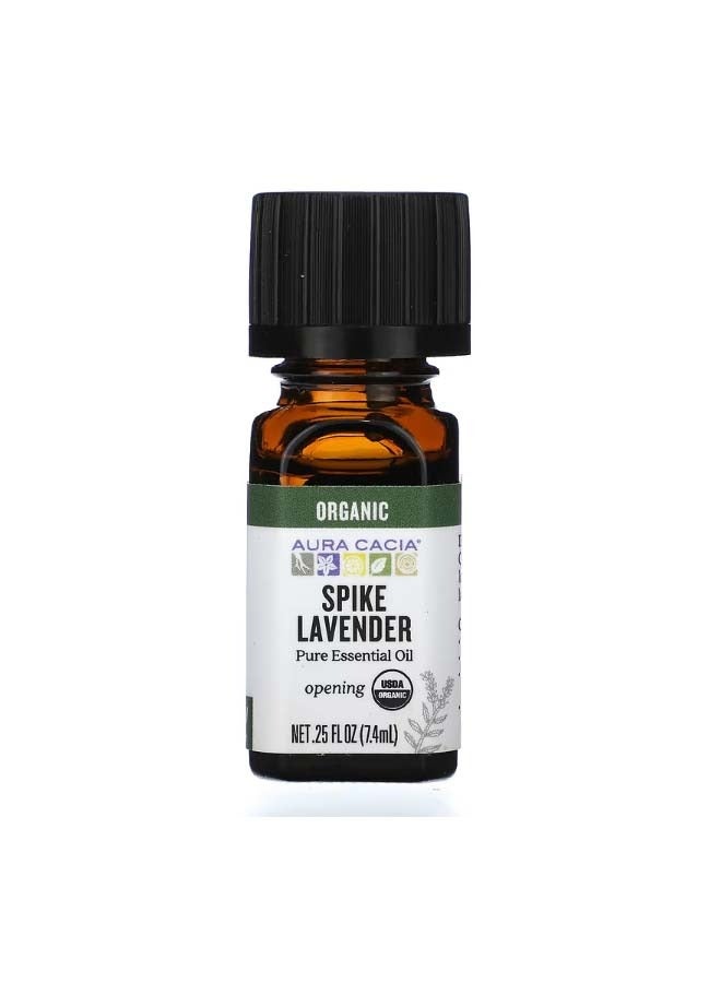 Pure Essential Oil Organic Spike Lavender 0.25 fl oz 7.4 ml