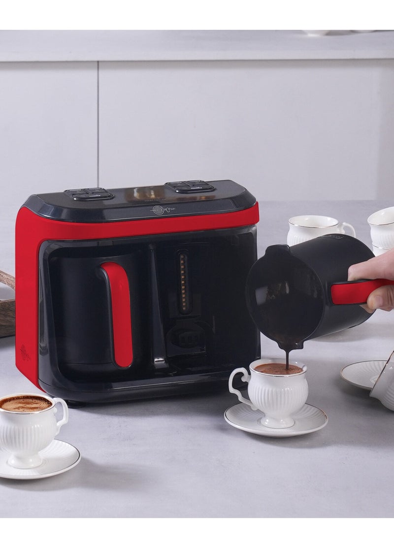 Turkish Coffee Machine 1400 Watt Red