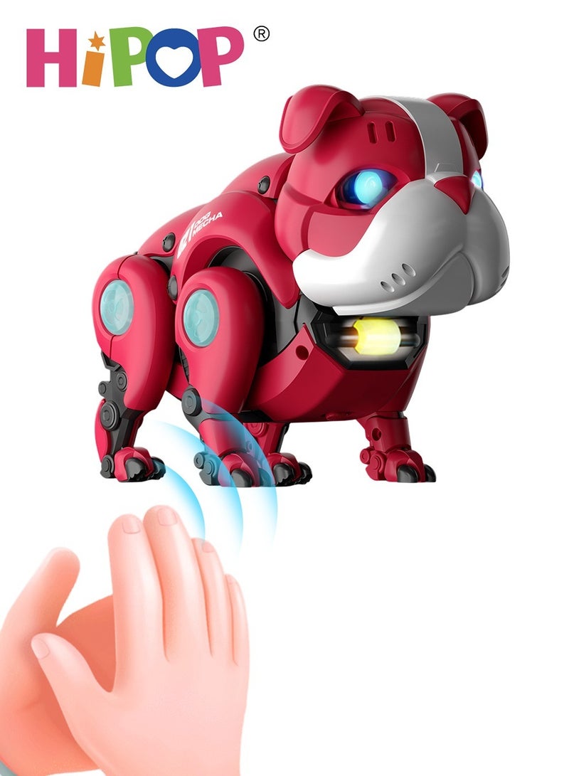 Electric Toy Remote Control Robot Dog Mini,Early Education Children's Toys,Colorful Lighting and Realistic Sound Effects,Children's Voice-Activated Electric Toy