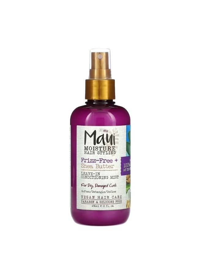 Frizz-Free  Shea Butter Leave-In Conditioning Mist For Dry Damaged Curls  8 fl oz 236 ml
