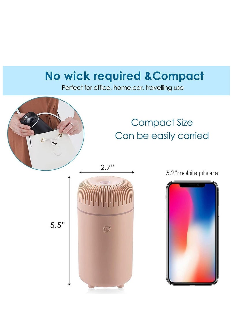 Car Diffuser Humidifier Aromatherapy Essential Oil USB Cool Mist Mini Portable for Home Office Bedroom