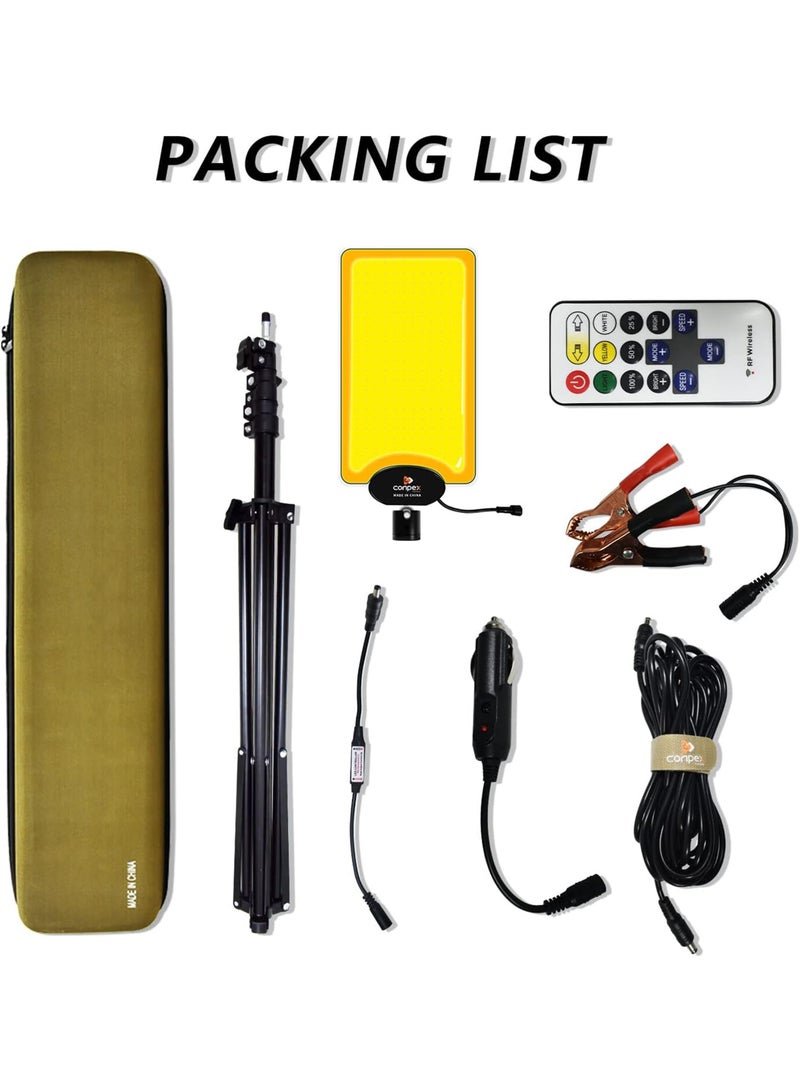 Remote Controlled Telescopic LED Camping Lights With Tripod Perfect For Desert Camping Fishing Picnics And BBQs