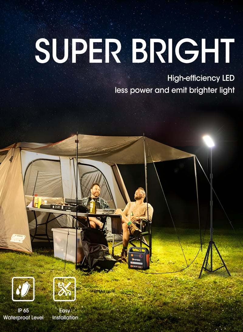 Remote Controlled Telescopic LED Camping Lights With Tripod Perfect For Desert Camping Fishing Picnics And BBQs