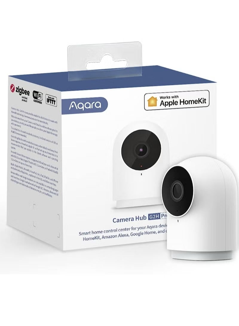 Aqara Security Camera Hub Indoor G2H Pro, 1080p HD Camera, Compatible with Apple HomeKit, Alexa, Google Assistant, Works with IFTTT - White