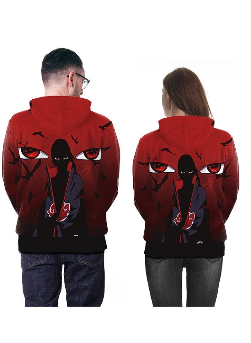 Anime Character Naruto Naruto Sasuke 3D Printed Digital Printed Hoodie