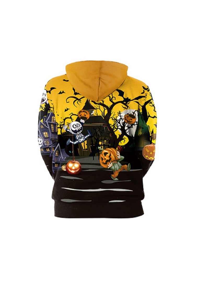 Horror 3D Digital Printed Pullover Hooded Sweater