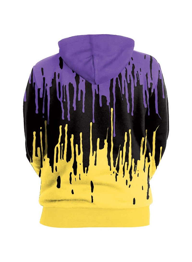 Skull Head Loose Fit Digital Printed Hoodie