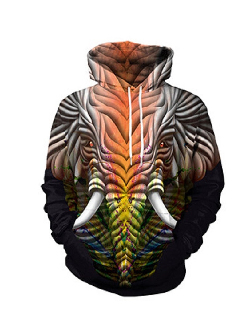 3D Creative Abstract Three-dimensional Animal Print Hoodie