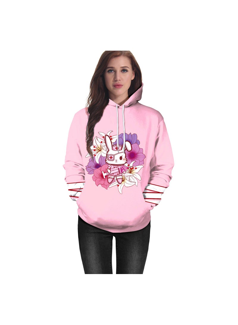 Japanese Cartoon Anime Peripheral 3D Digital Printing Long Sleeved Hooded Sweater