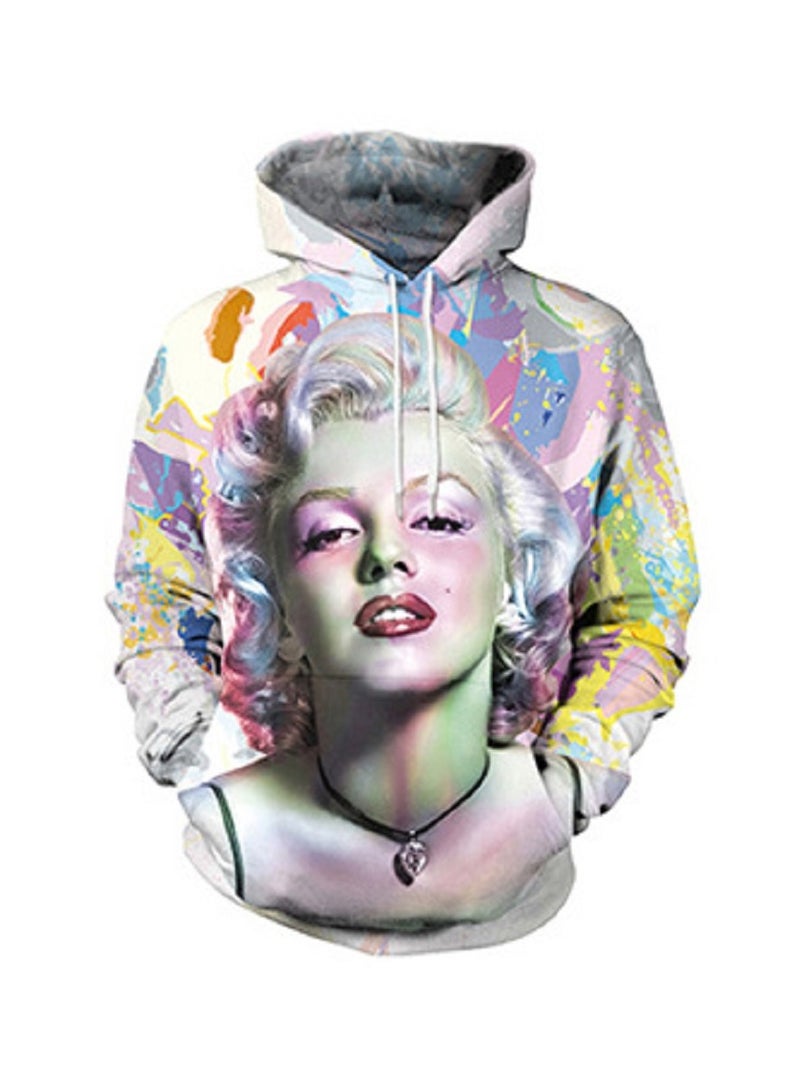 Graffiti Marilyn Monroe 3D Print Pullover Hoodie
