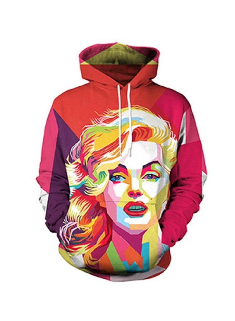 Graffiti Marilyn Monroe 3D Print Pullover Hoodie