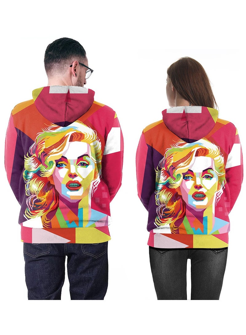 Graffiti Marilyn Monroe 3D Print Pullover Hoodie