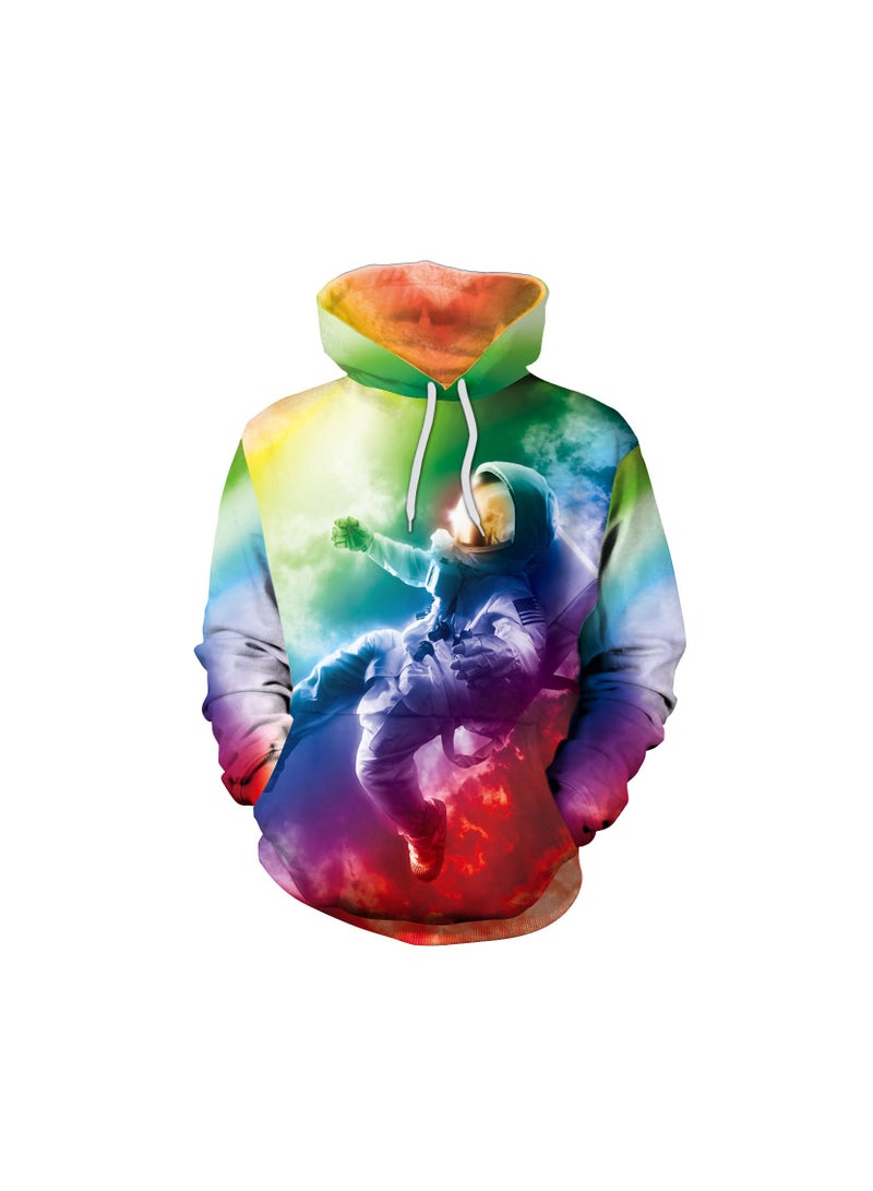 Single Piece Digital Printed Hooded Long Sleeved Sweater