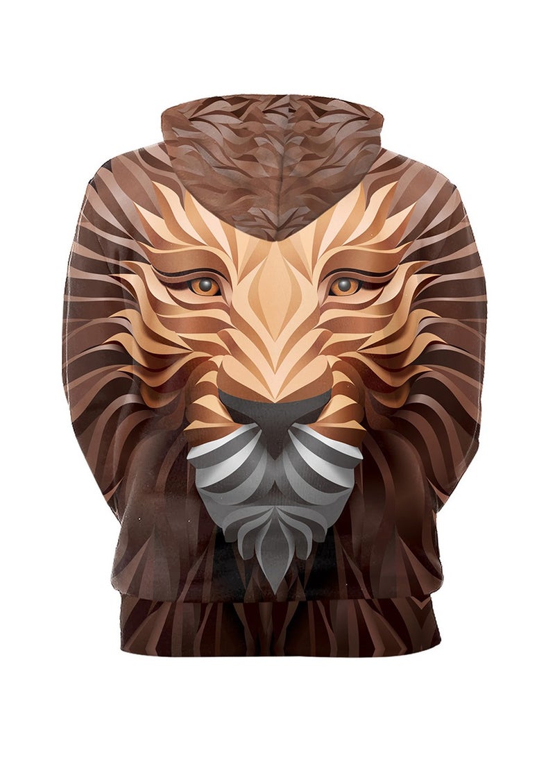 3D Creative Abstract Three-dimensional Animal Print Hoodie