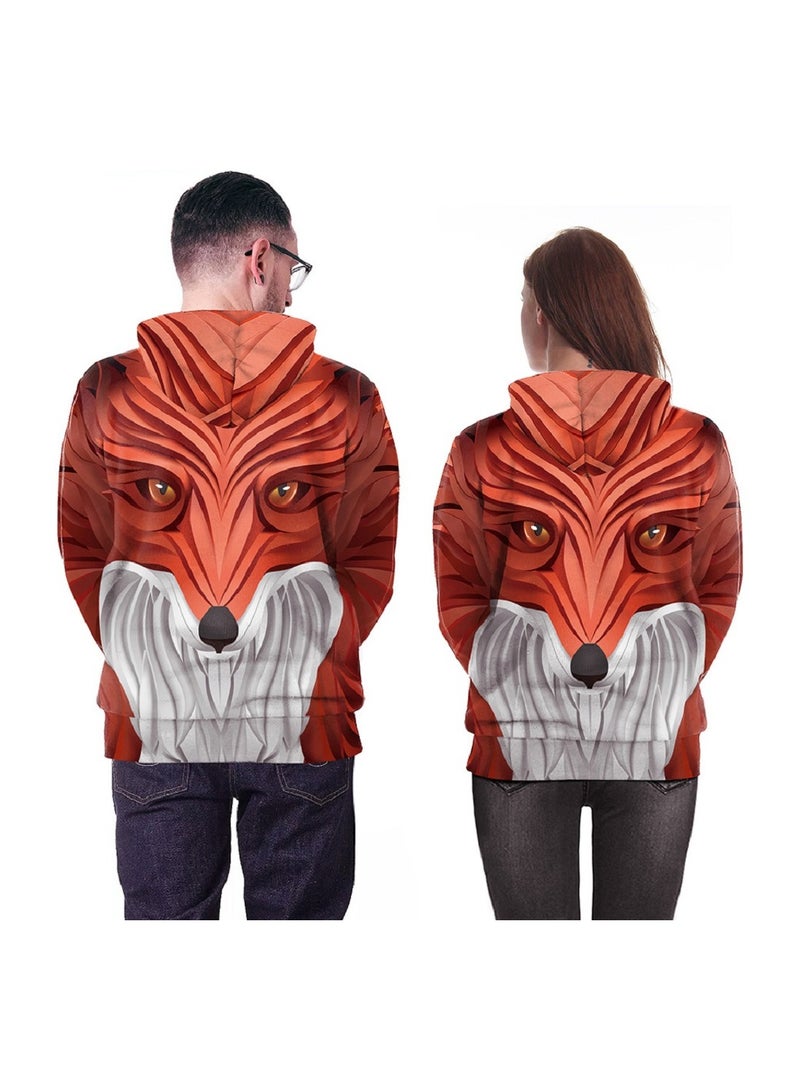3D Creative Abstract Three-dimensional Animal Print Hoodie