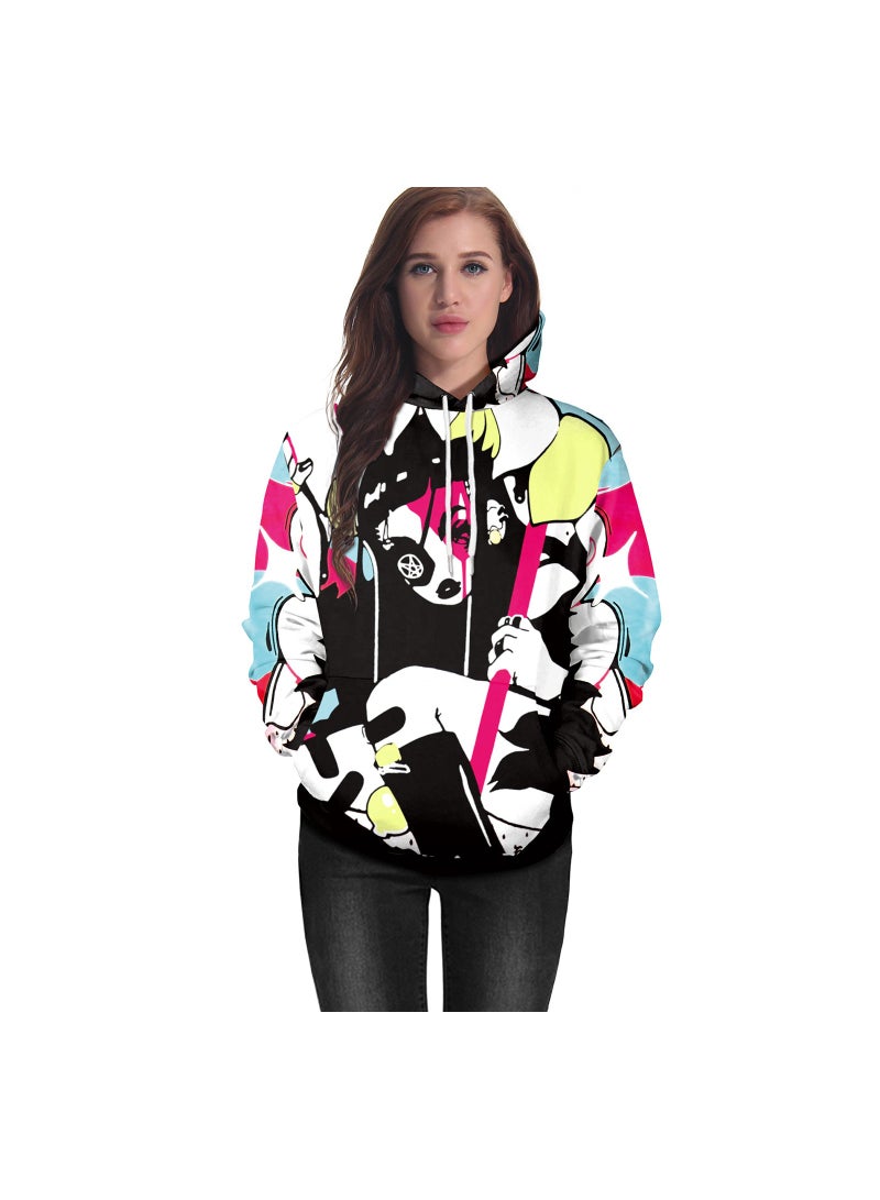 Japanese Cartoon Anime Peripheral 3D Digital Printing Long Sleeved Hooded Sweater