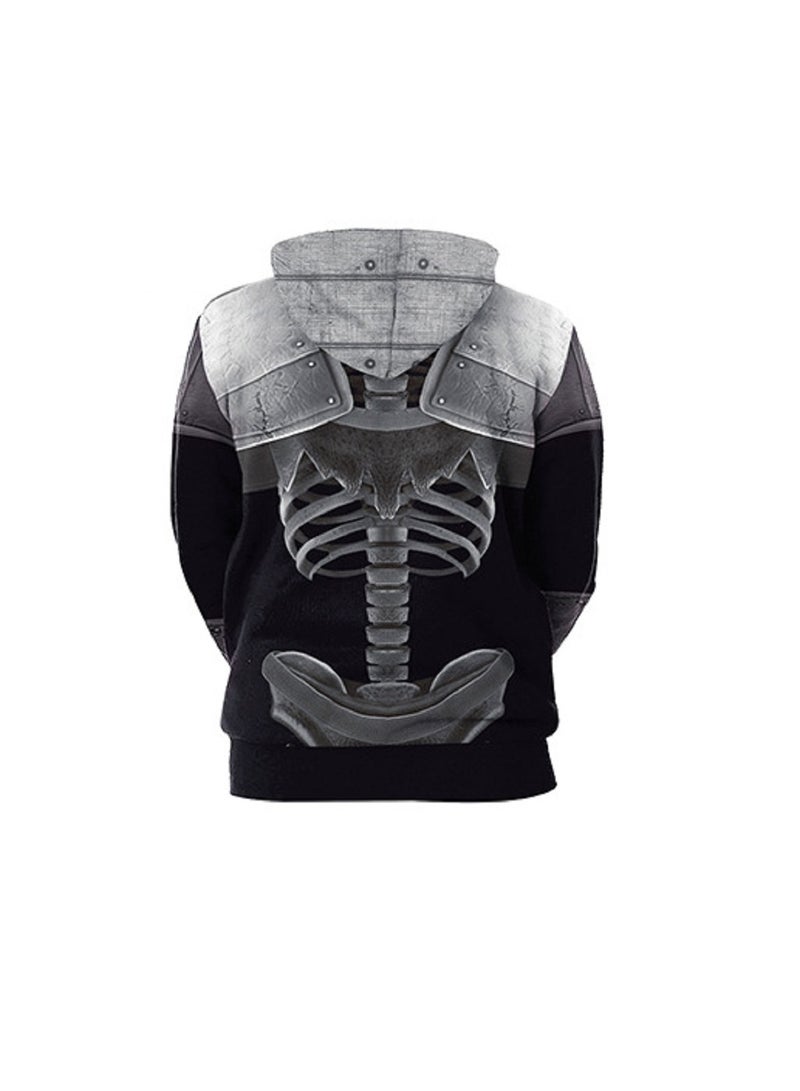 Horror 3D Digital Printed Pullover Hooded Sweater