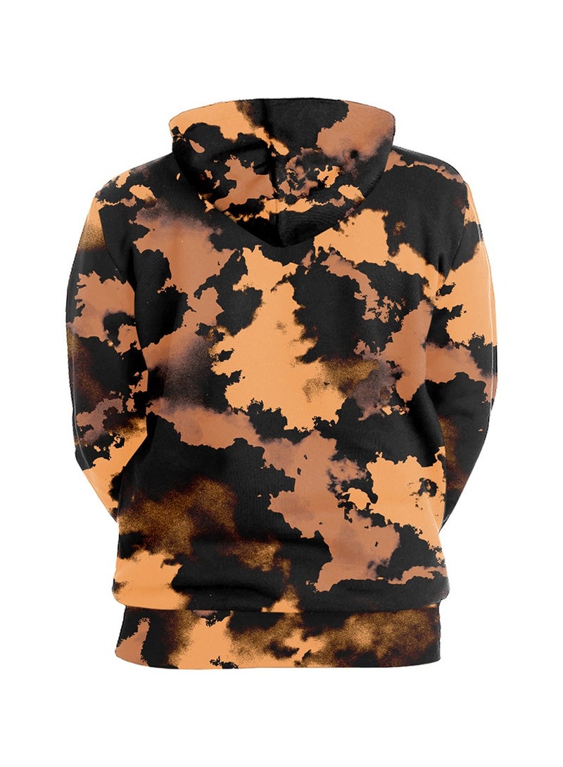 Skull Head Loose Fit Digital Printed Hoodie