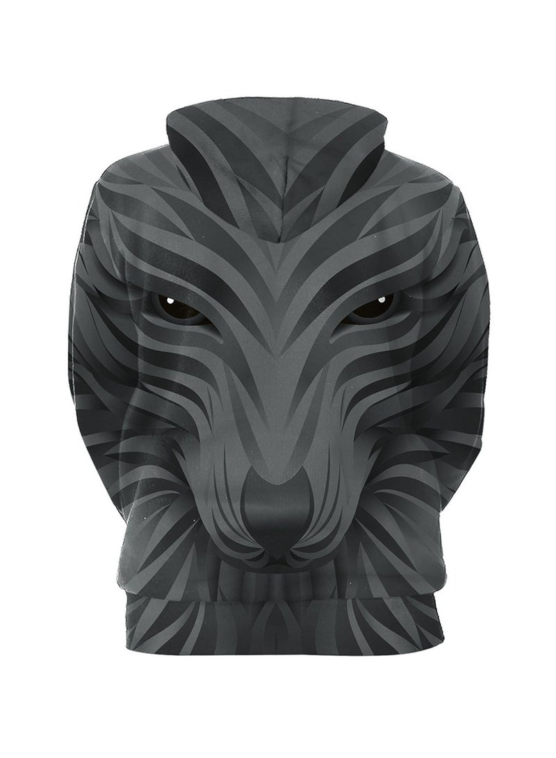 3D Creative Abstract Three-dimensional Animal Print Hoodie
