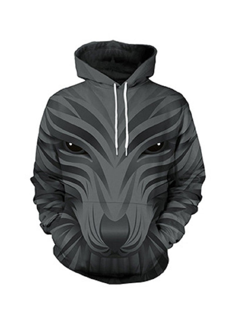 3D Creative Abstract Three-dimensional Animal Print Hoodie