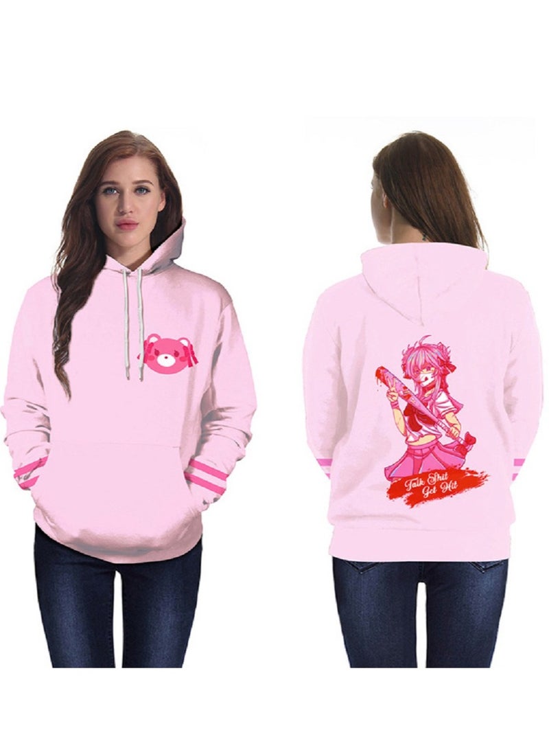 Japanese Cartoon Anime Surrounding 3D Digital Printing Long Sleeve Sweater