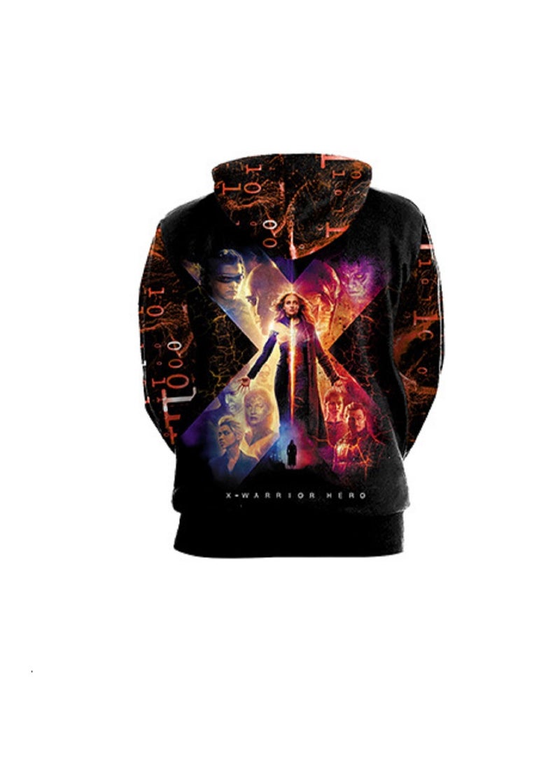 X-Men Black Phoenix Cosplay 3D Digital Printed Hoodie