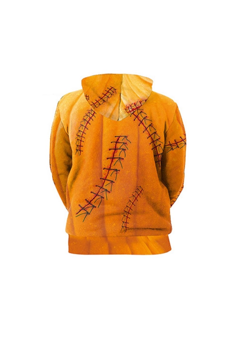 Horror 3D Digital Printed Pullover Hooded Sweater