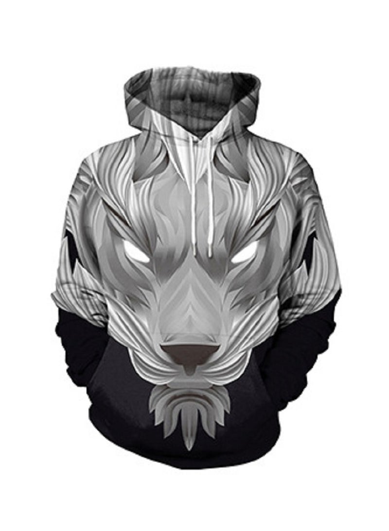 3D Creative Abstract Three-dimensional Animal Print Hoodie