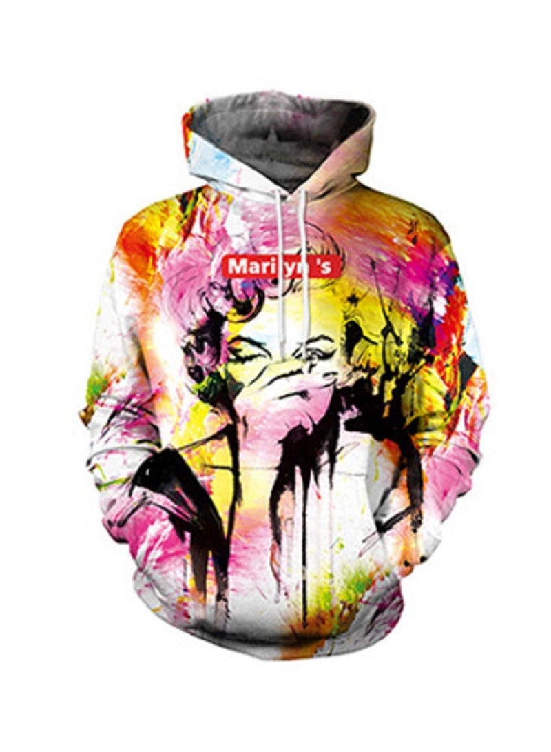Graffiti Marilyn Monroe 3D Print Pullover Hoodie