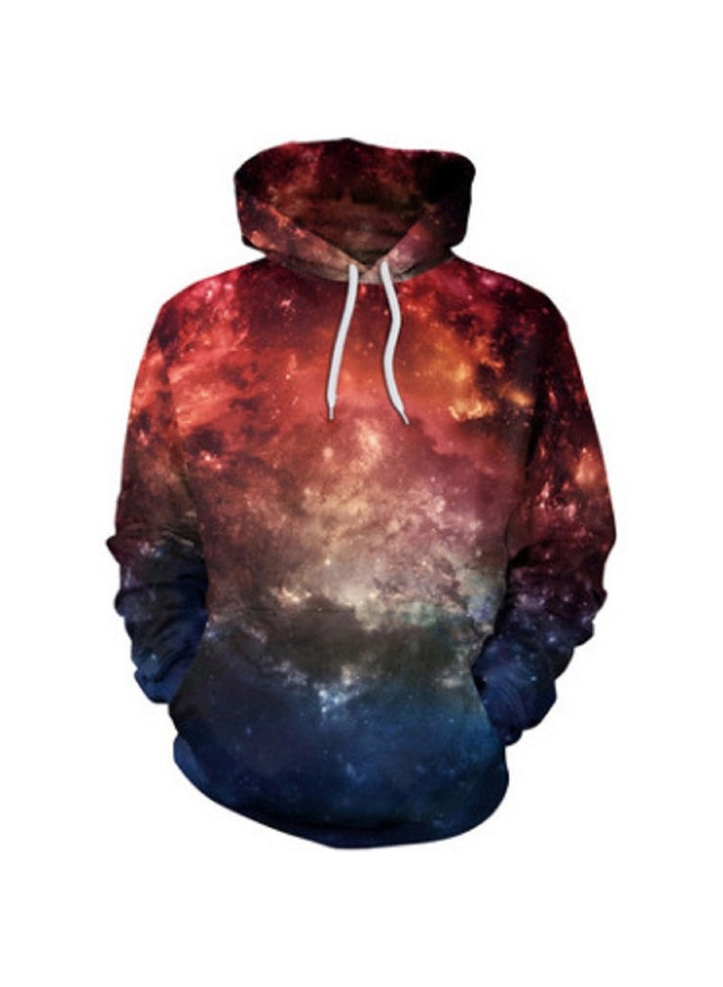 Hip-hop Punk Digital Printed Oversized Hoodie