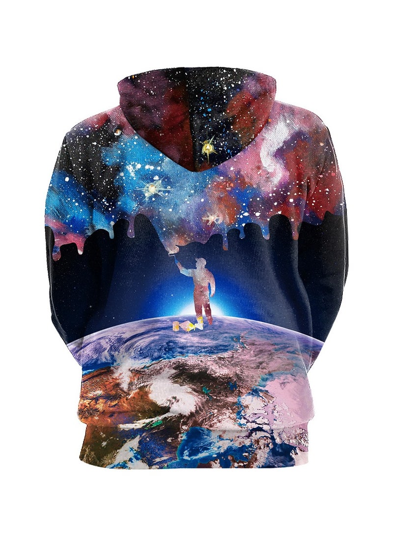 Hip-hop Punk Digital Printed Oversized Hoodie